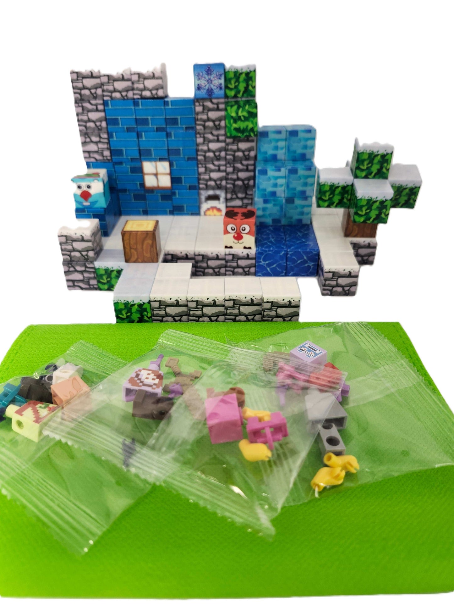 Magnetic Building Blocks 112pc Winter magnetic blocks