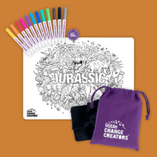 Load image into Gallery viewer, Little Change Creators Re-FUN-able Jurassic Colour & Draw Set Art & Craft Kits