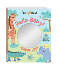Load image into Gallery viewer, First Steps Hello Baby Mirror Book book