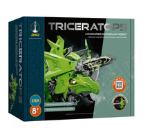 Load image into Gallery viewer, Johnco Armoured Dinosaur Robot Triceratops dinosaur robot