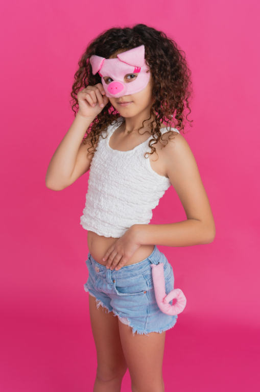 Sweida's Little Safari Deluxe Animal Mask & Tail Set - Pig Costumes