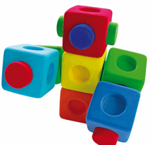 Load image into Gallery viewer, Rubbabu Building Blox ( Set of 9) Construction