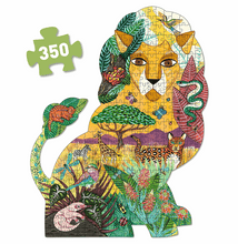 Load image into Gallery viewer, Djeco Puzz'Art Lion Shaped Puzzle 150pc Puzzle