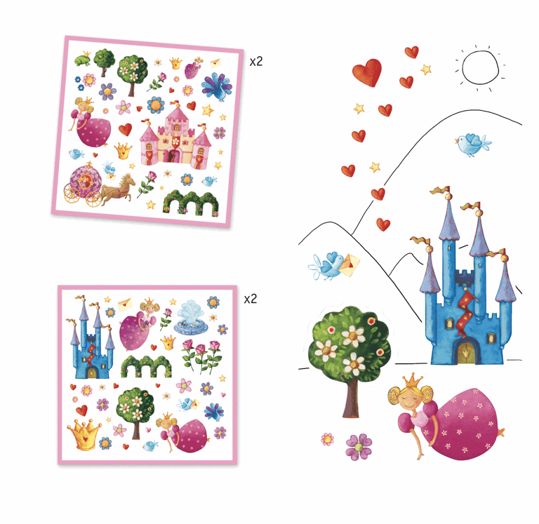 Princess Marguerite Stickers 160pc stickers
