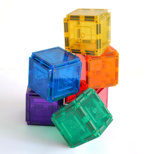 Learn & Grow Toys Magnetic Tiles Small Square Pack 36pc Construction