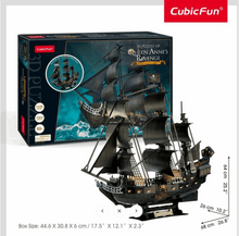 Load image into Gallery viewer, CubicFun Queen Anne's Revenge LED360pc puzzle