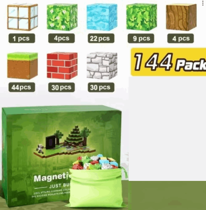 Magnetic Building Blocks 144pc Forest magnetic blocks