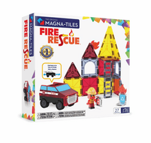Load image into Gallery viewer, Magna Tiles Fire Rescue 27pc magnetic tiles