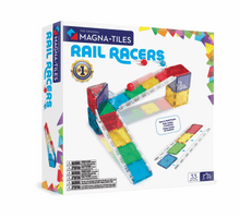 Load image into Gallery viewer, Magna Tiles Rail Racers 33pc magnetic tiles