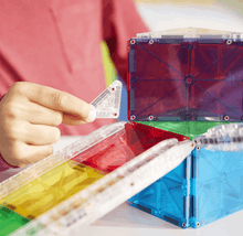 Load image into Gallery viewer, Magna Tiles Rail Racers 33pc magnetic tiles