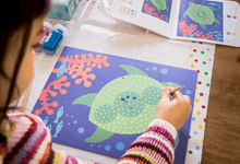 Load image into Gallery viewer, Djeco Pointillism Painting with Sticks Art & Craft