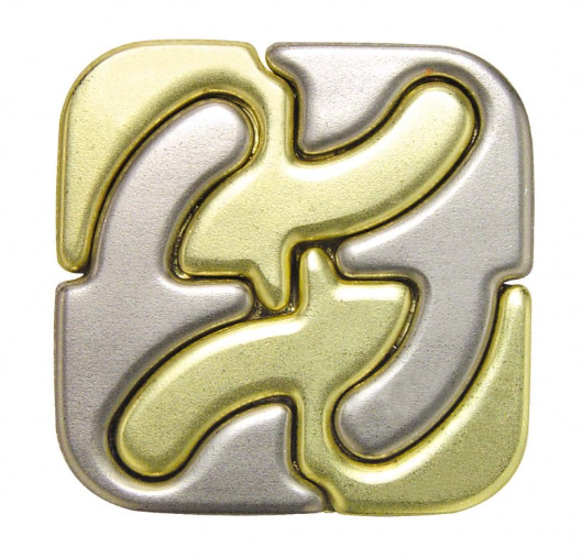 Hanayama Huzzle Cast Square Level 5 Puzzle