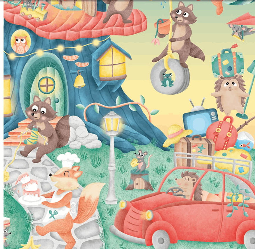 EurekaKids Forest Neighbours Puzzle 54pc puzzle