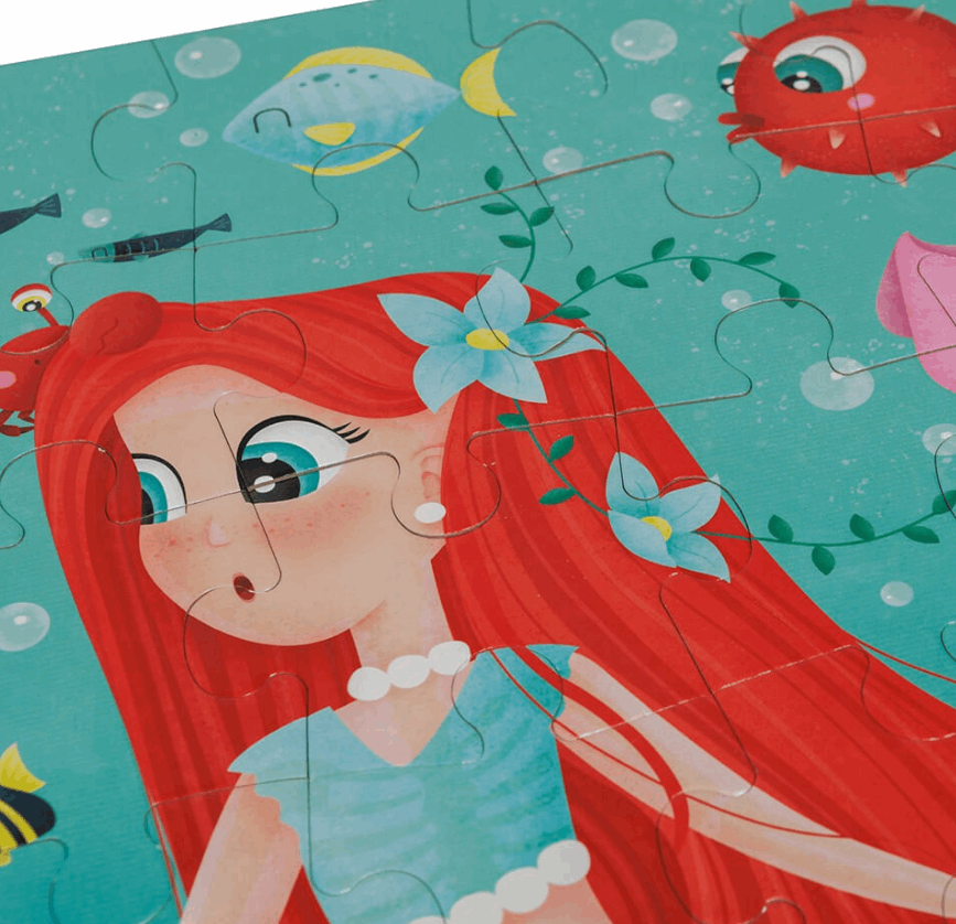 EurekaKids Mermaid Treasure Puzzle 100pc puzzle