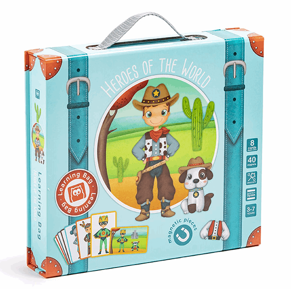 EurekaKids World Heroes Magnetic Dressup Game magnetic toy