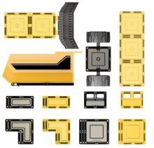 Load image into Gallery viewer, Learn & Grow Toys Magnetic Tiles Mega Mover Pack magnetic tiles