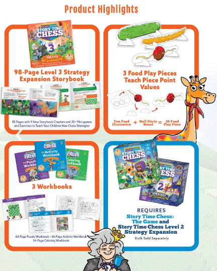 Story Time Chess Level 3 Tatics Expansion Board Game