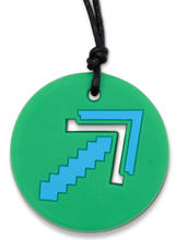 Load image into Gallery viewer, Jellystone Designs Arrow Chew Pendant Green Blue Sensory