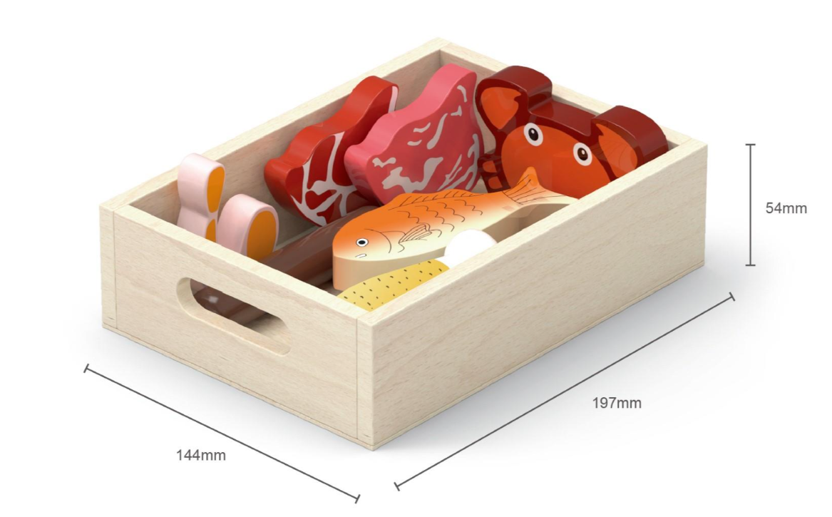 Viga Fridge Food Set