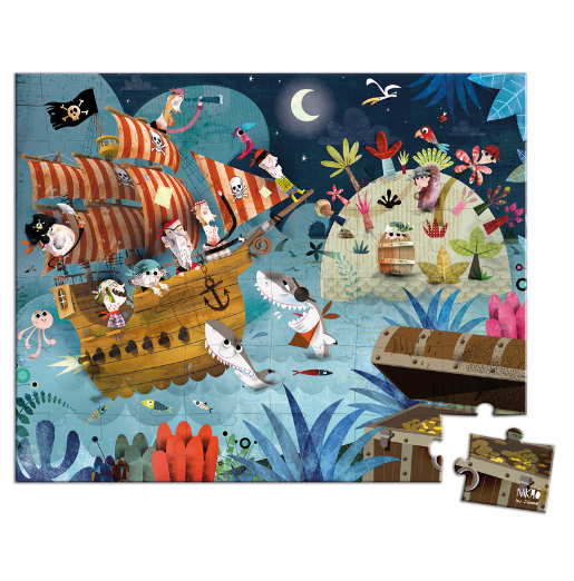 Janod Treasure Hunt Puzzle 36pc Puzzle