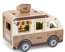 Load image into Gallery viewer, Viga Toys Coffee Truck Transport