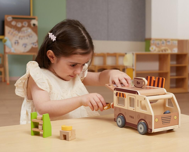 Viga Toys Coffee Truck Transport