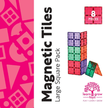 Load image into Gallery viewer, Learn & Grow Toys Magnetic Tiles Large Squares Construction