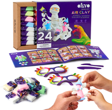 Load image into Gallery viewer, Okto Sensory Art 24 Colours Air Clay Creativity Set White & Pastel Art & Craft Kits