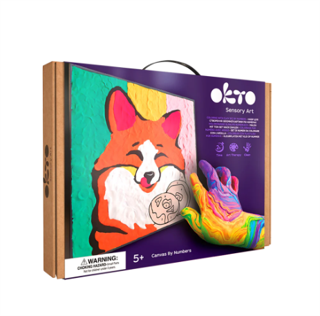 Okto Fox Colouring with Clay Set 29cm x 29cm