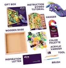 Load image into Gallery viewer, Okto Wood & Craft DIY Succulents Energy 21cm x 21cm Art & Craft Kits