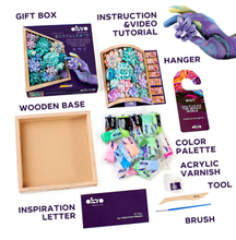 Load image into Gallery viewer, Okto Wood & Craft DIY Succulents Tenderness 21cm x 21cm Art & Craft Kits