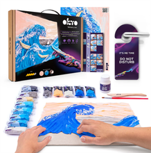 Load image into Gallery viewer, Okto Sensory Art Creative Set Big Wave In Kanawaga 30 Cm X 40 Cm Art & Craft Kits