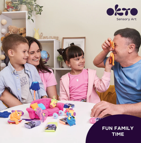 Okto Sensory Art: 18 Colors Air Clay Creativity Set Art & Craft Kits