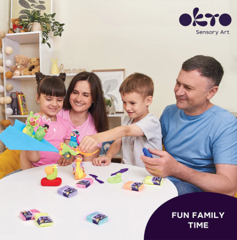 Okto Sensory Art: 24 Colors Air Clay Creativity Set Art & Craft