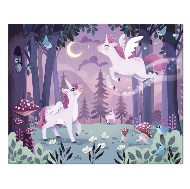 Janod Dreamland Unicorn Puzzle 54pc