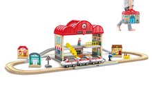 Load image into Gallery viewer, Hape Portable Train Station Set