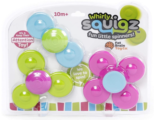Fat Brain Toys Whirly Squigz Baby Activity Toys