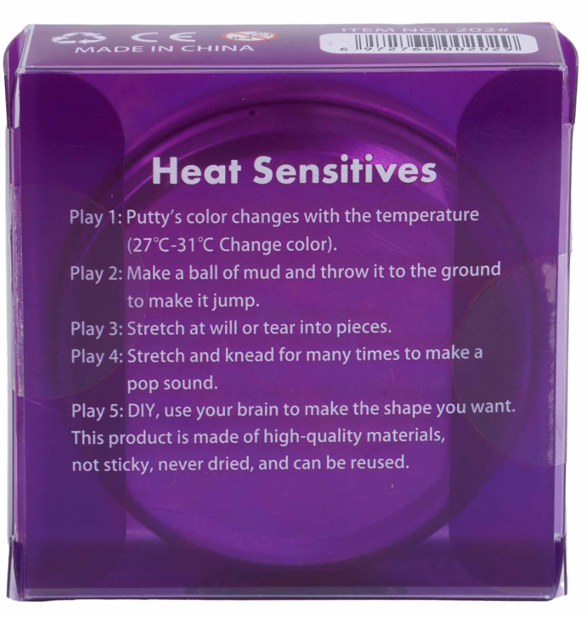 Heebie Jeebies Exciting Putty Heat Sensitives