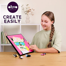 Load image into Gallery viewer, Okto Sensory Art LLAMA Colouring with Clay 29cmx29cm
