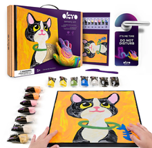 Load image into Gallery viewer, Okto Sensory Art CAT Colouring With Clay 29cmx29cm
