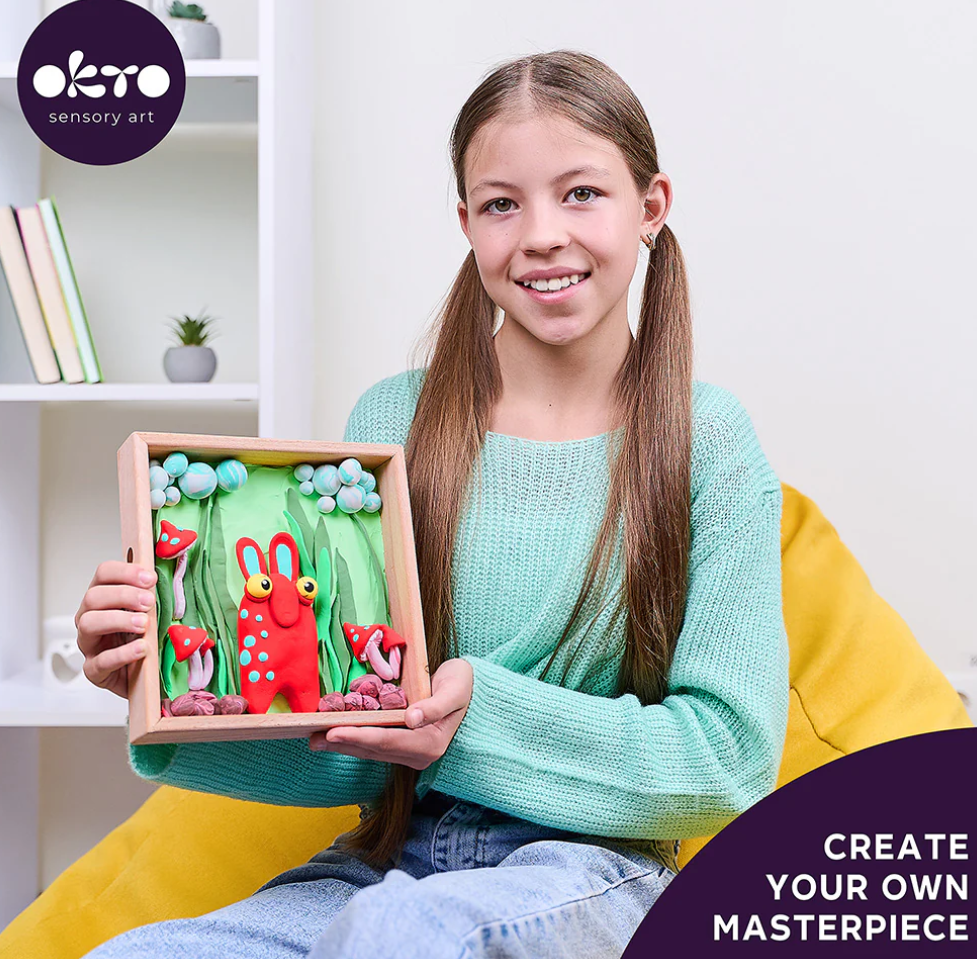 Okto Sensory Art Wood & Craft Little Worlds MOMMY TROLL