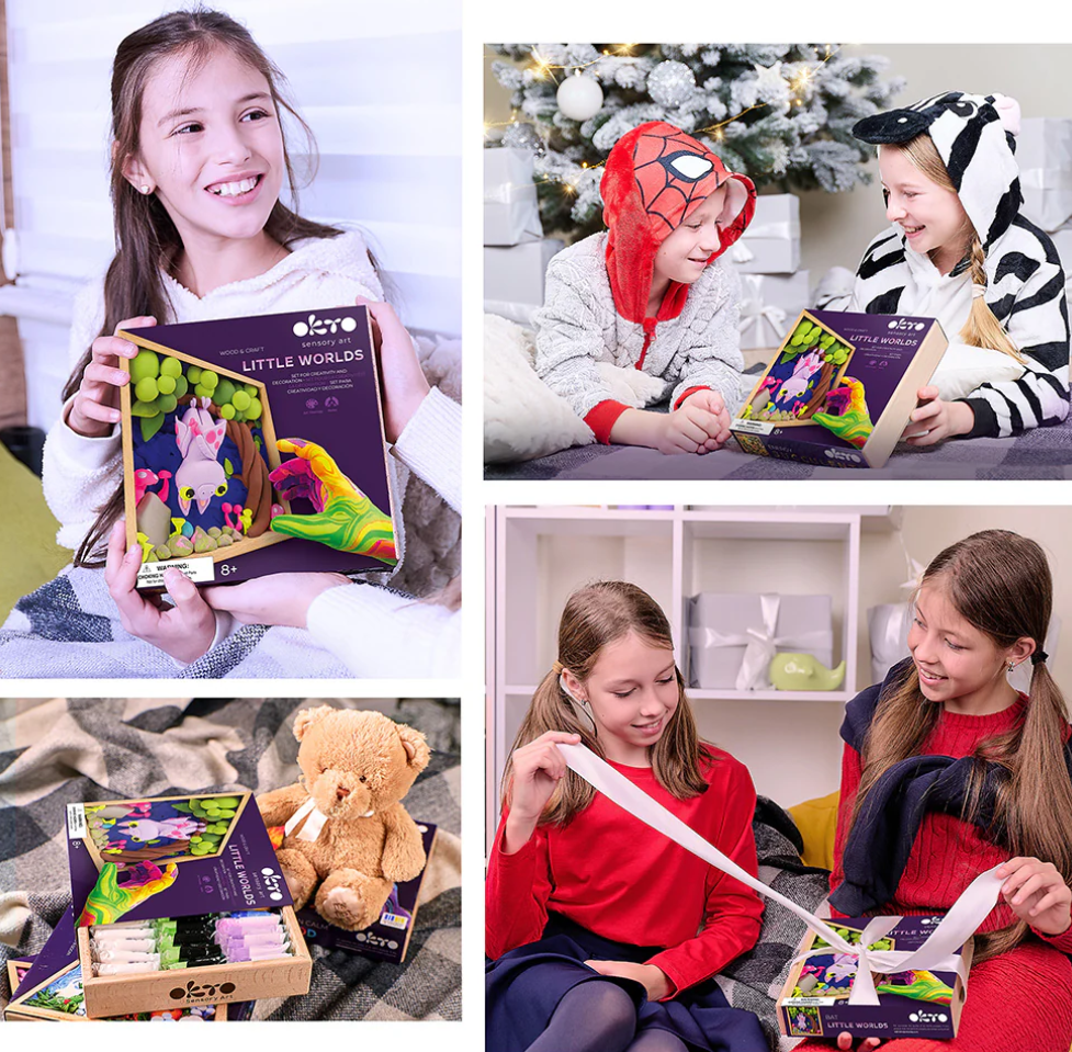 Okto Sensory Art Wood & Craft Little Worlds BAT