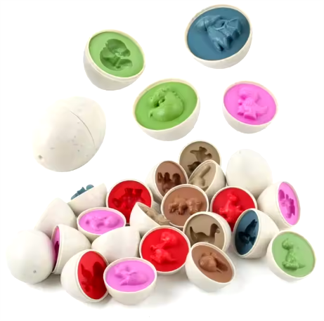 Matching Eggs Carton Dinosaurs 12pc Learning Aid