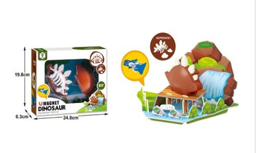 Magnetic Dinosaur Playset Stegosaurus magnetic toy