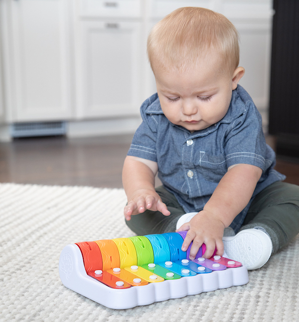 Fat Brain Toys Rock 'N Roller Piano Baby Activity Toys