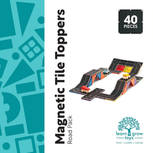 Load image into Gallery viewer, Learn & Grow Toys Magnetic Tile Toppers Road Pack 40pc Set Construction