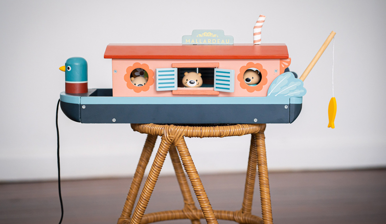 Tenderleaf Little Otter Canal Boat Pretend Play