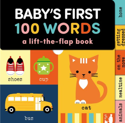Baby's First 100 Words Lift the Flap Board Book Children's Book