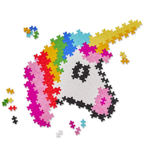 Load image into Gallery viewer, Plus-Plus Puzzle By Number Unicorn 250pc Construction