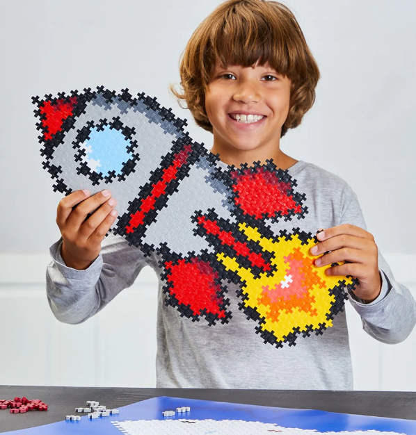 Plus-Plus Puzzle By Number Rocket 500pc Construction